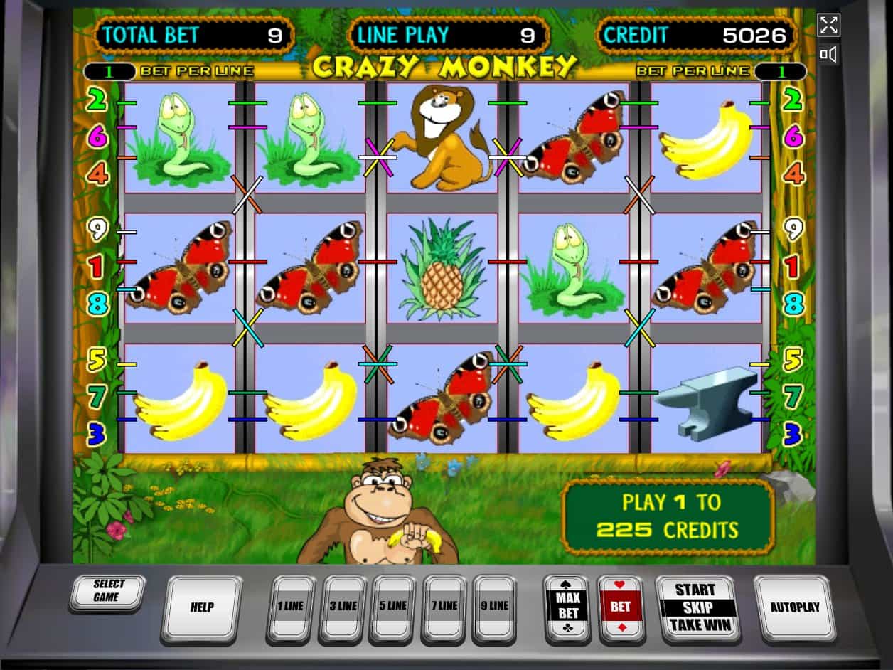 Crazy Monkey Slot Machine Online
